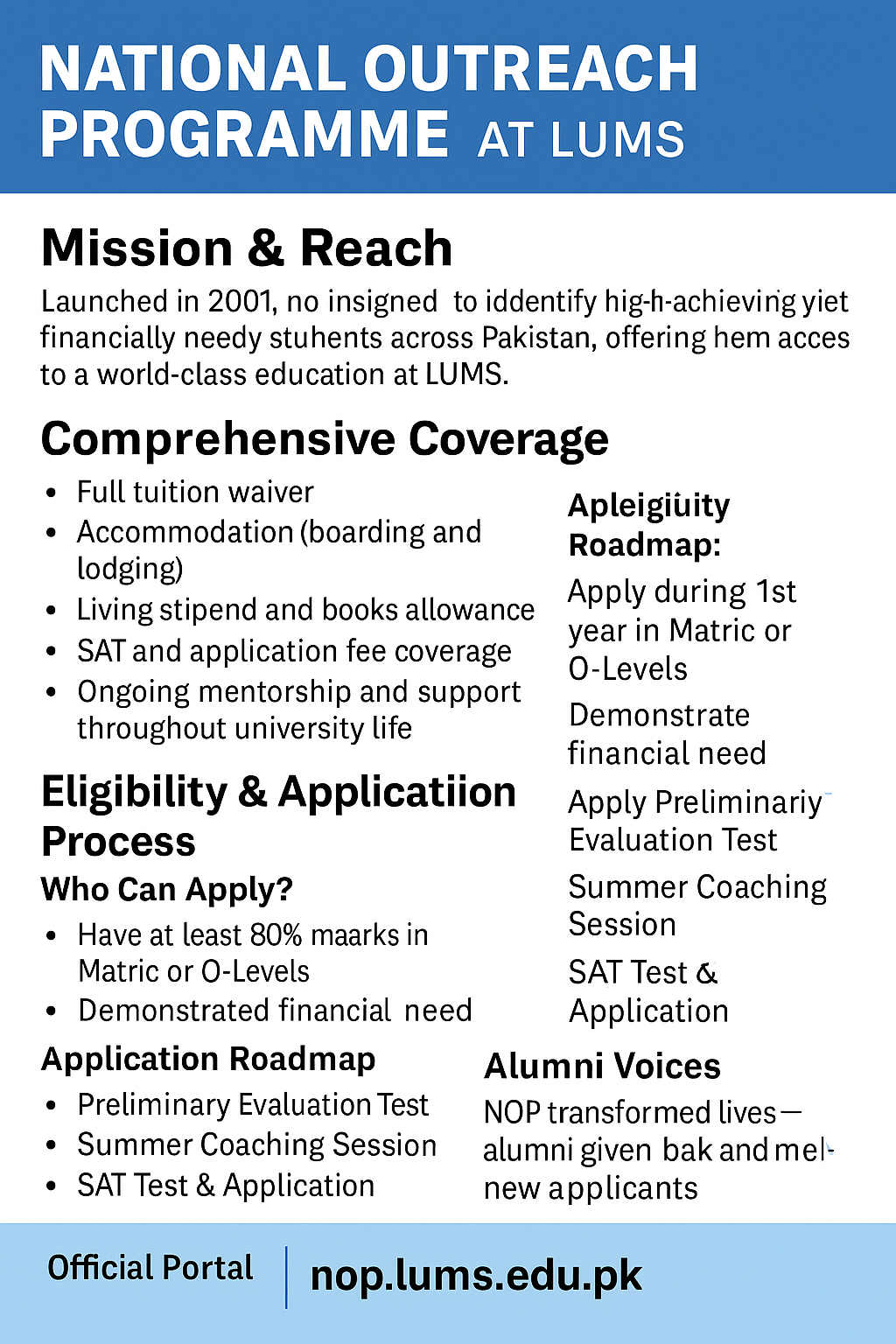 UMS National Outreach Programme (NOP)