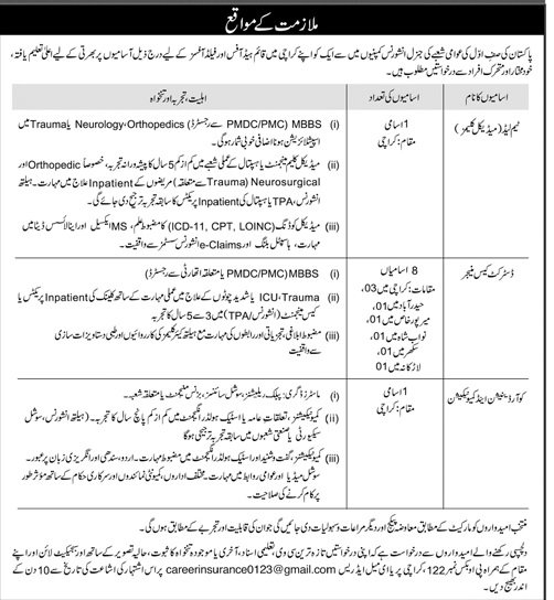 Medical Jobs in Pakistan 2025 – Apply Now for Trauma, Neurology & Orthopedic Vacancies