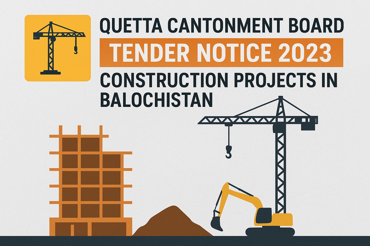Quetta Cantonment Board Tender 2023 | Construction Projects