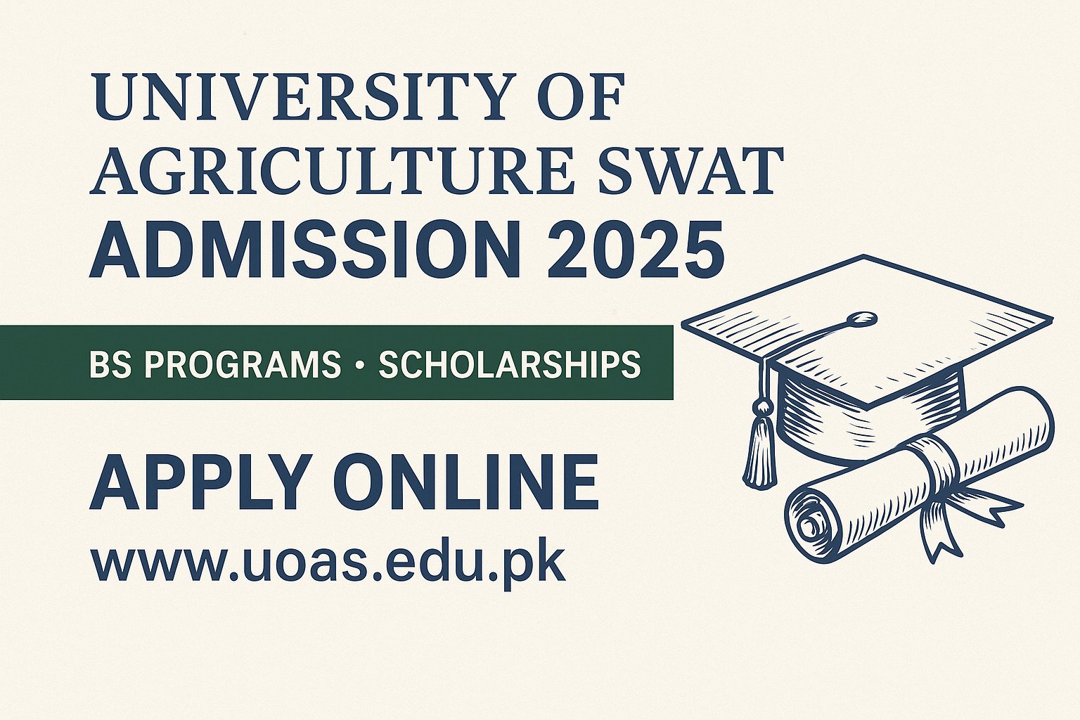 University of Agriculture Swat Admission 2025 | Apply Online